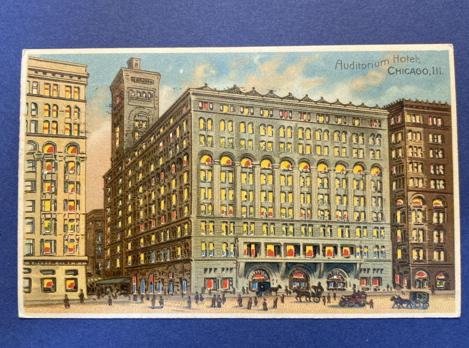 HTL Hold to the Light Auditorium Hotel Chicago Illinois IL Vintage Postcard