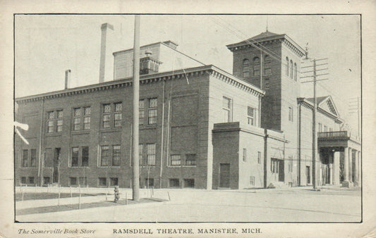 Ramsdell Theatre Manistee Michigan Mich MI Postcard