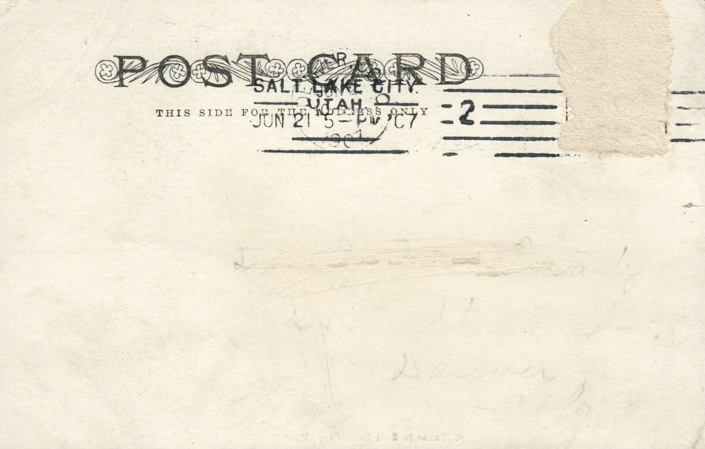 764 Oldest House in Salt Lake City UT Utah Postcard