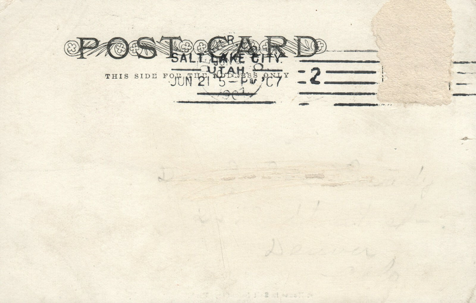 764 Oldest House in Salt Lake City UT Utah Postcard