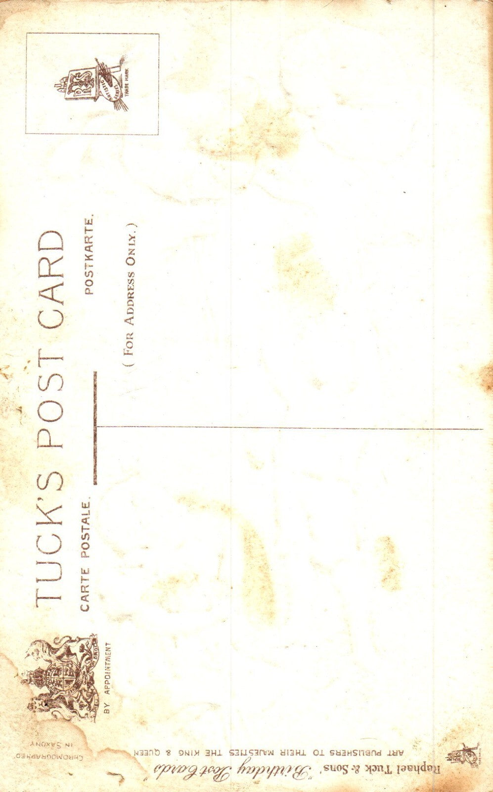 Raphael Tuck Birthday Girl Boy with Blue blowers