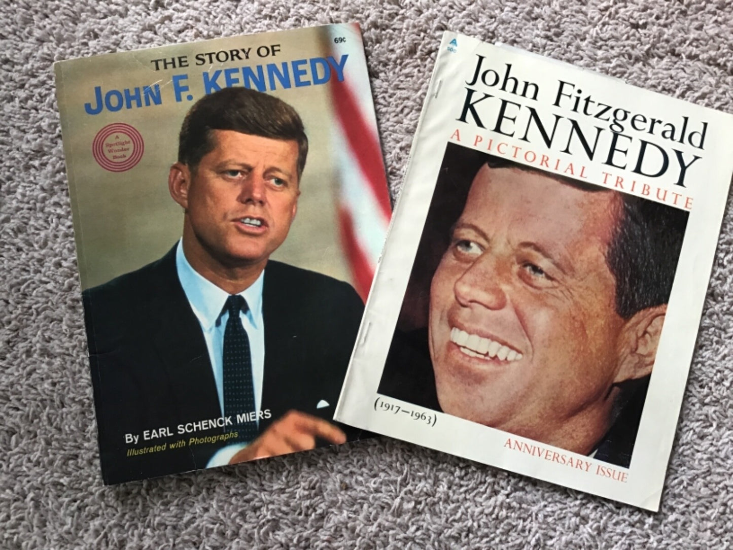Lot of 2 Vintage John Fitzgerald Kennedy JFK President Pictorial Magazines