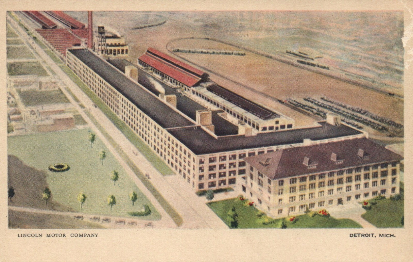 Lincoln Motor Company, Detroit Michigan Mich MI Postcard