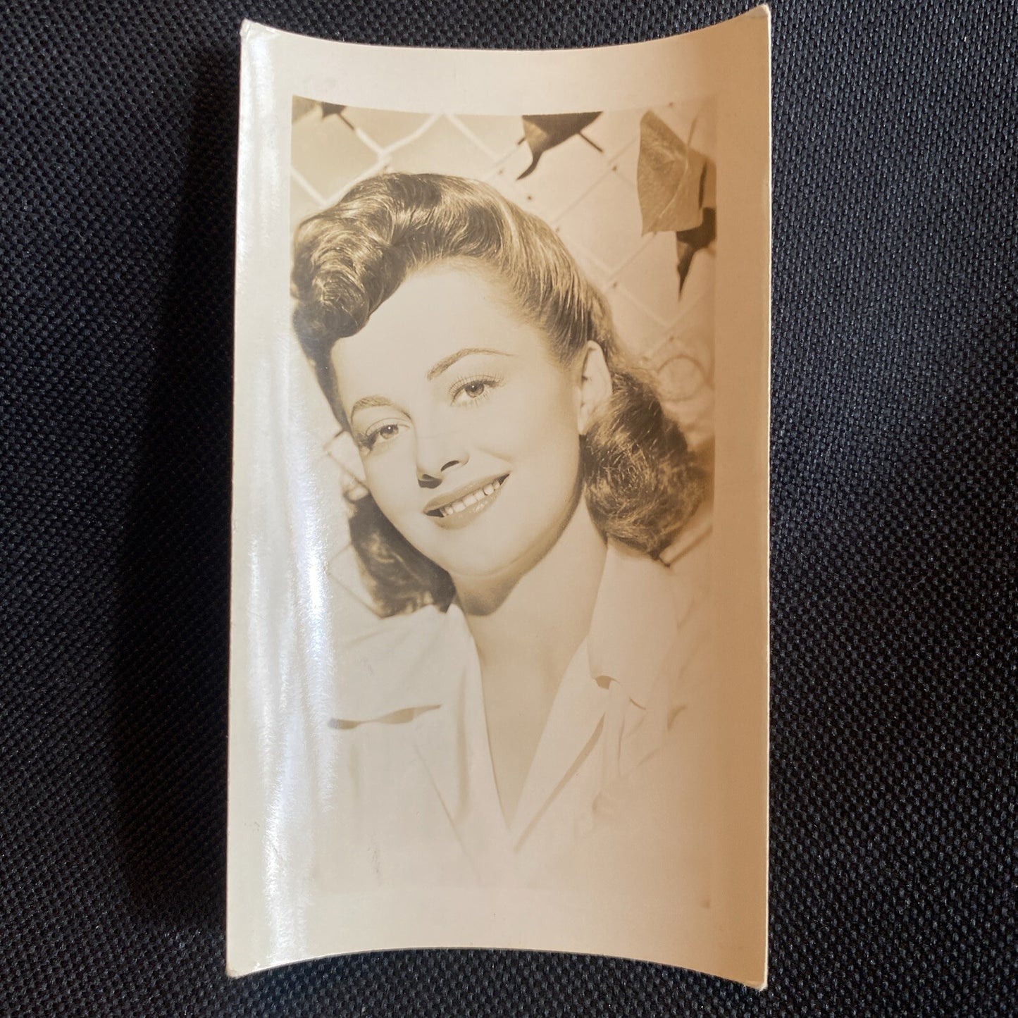 Real Photo Olivia De Havilland 2.5" x 4" Hollywood Movie Star Fan Club