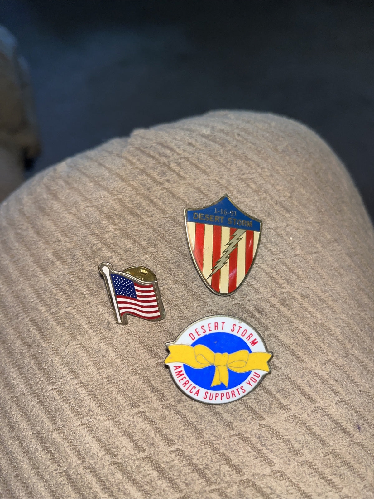 1991 Desert Storm Collector Lapel Pins (3)