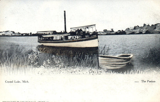 The Puritan on Crystal Lake Michigan Mich MI Postcard
