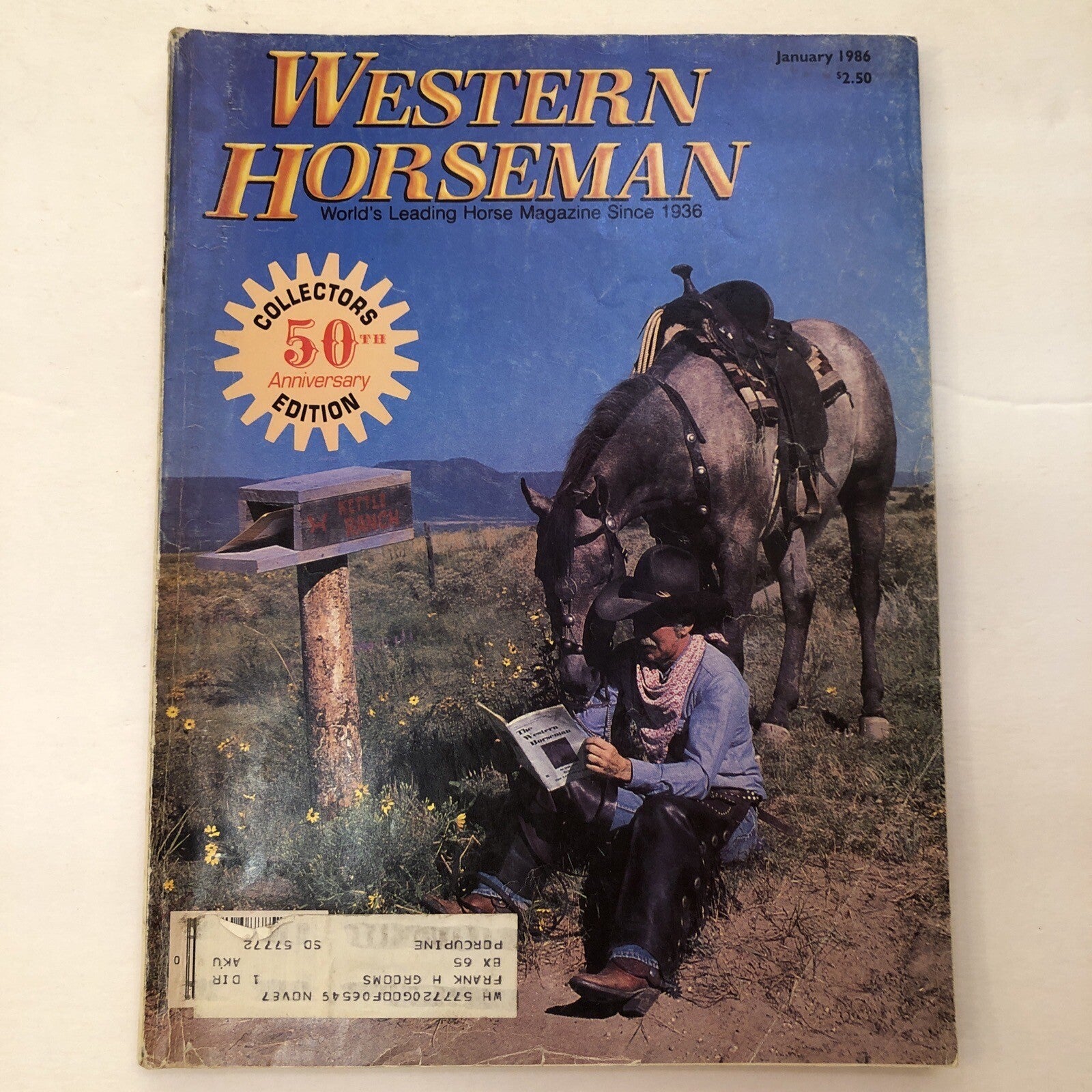 Lot of 3 The Western Horseman Magazine July 1972 Jan 1979 and Jan 1986