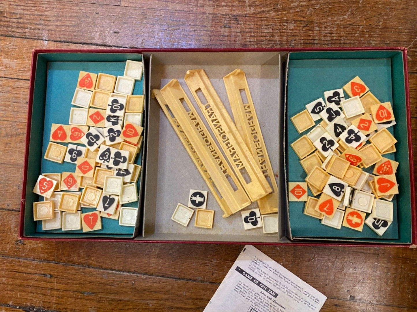 Vintage Dealers Choice Board Card Game 1954 Instructions Transogram