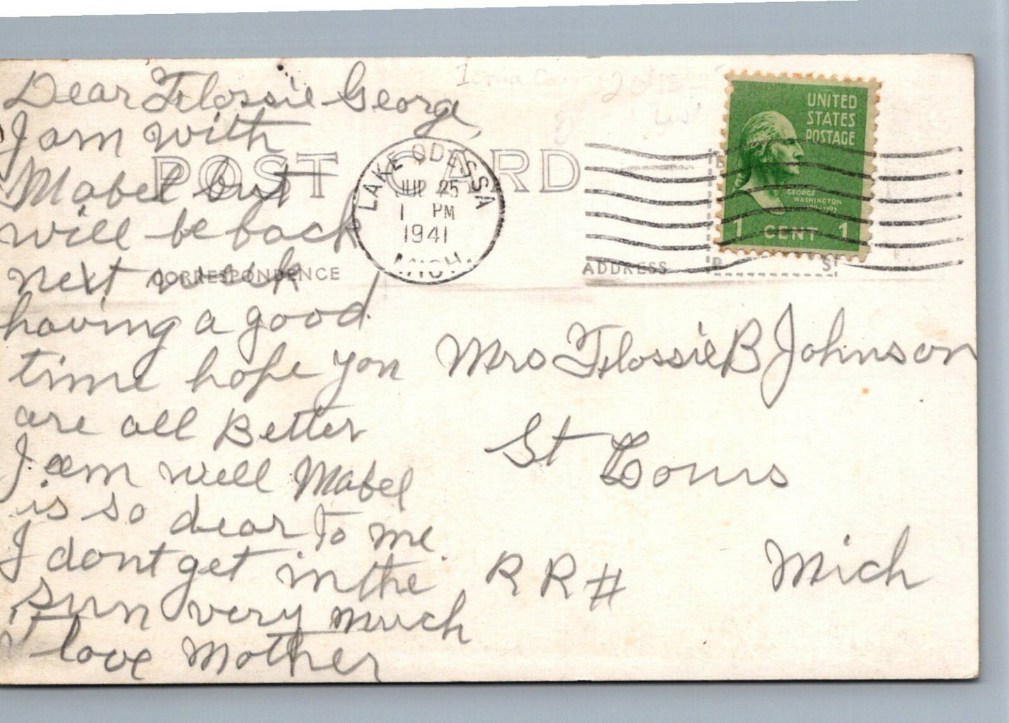 Real Photo Street View old cars Clarksville Michigan MI Mich Postcard