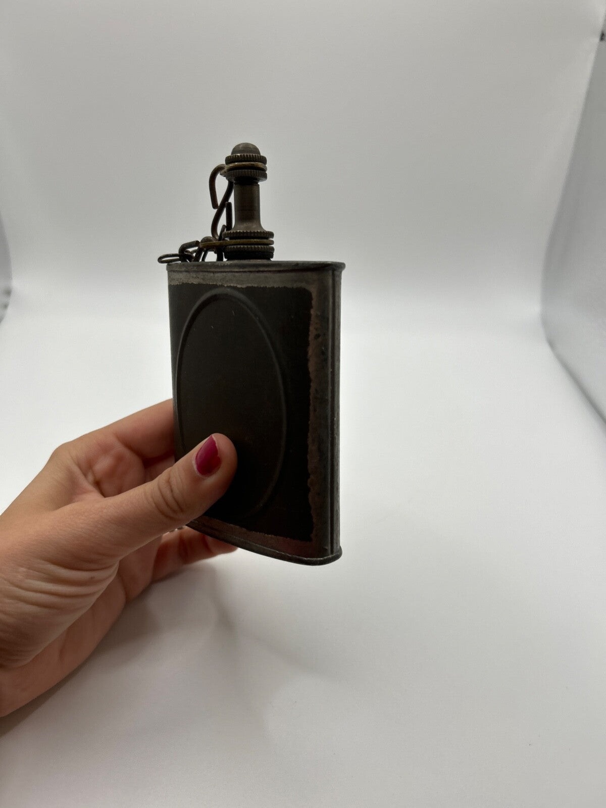 Rare Old Vintage Gun Oil Can, Spotoil Or Spot Oil WWII