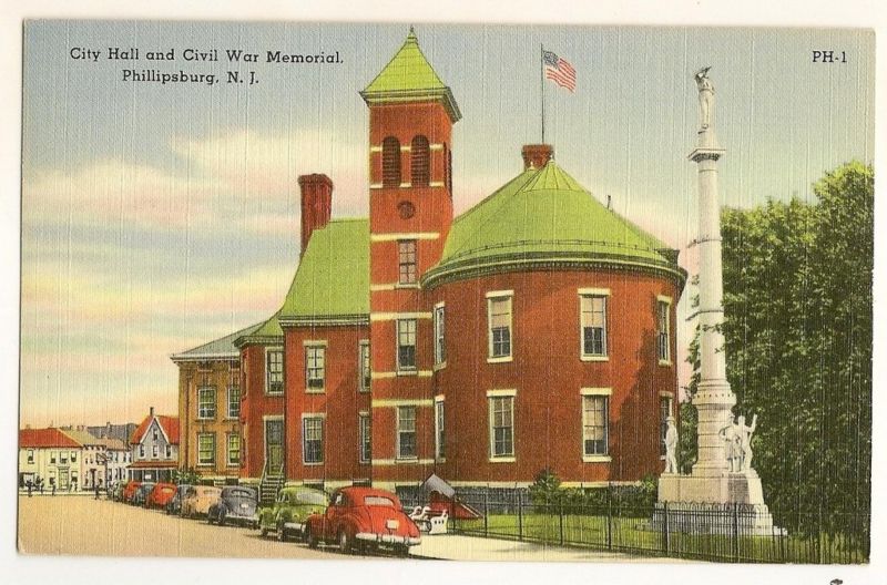 City Hall Civil war Memorial Phillipsburg New Jersey NJ
