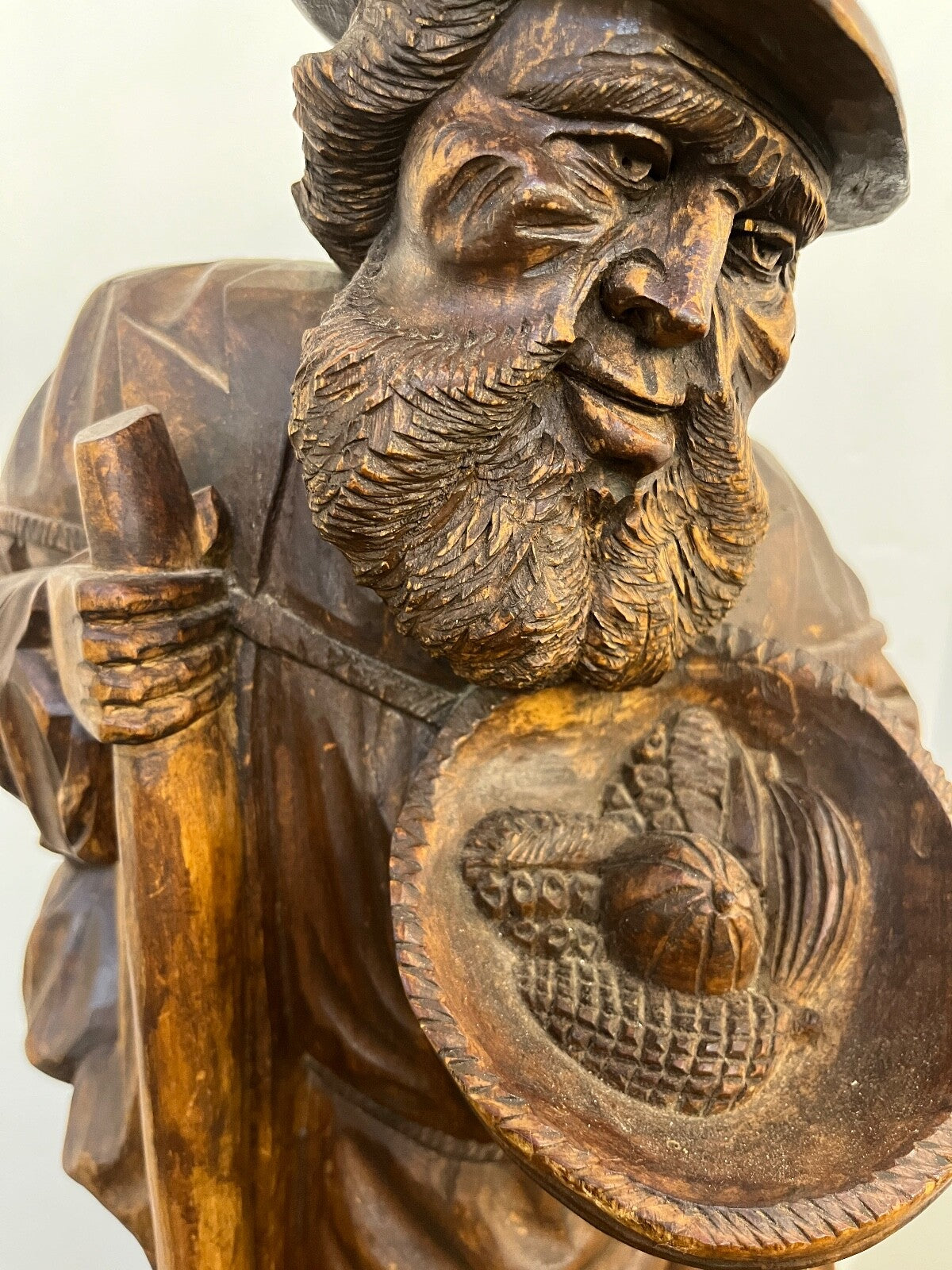 Vintage 1950's/60's Hand Carved Wooden Man "The Traveler"