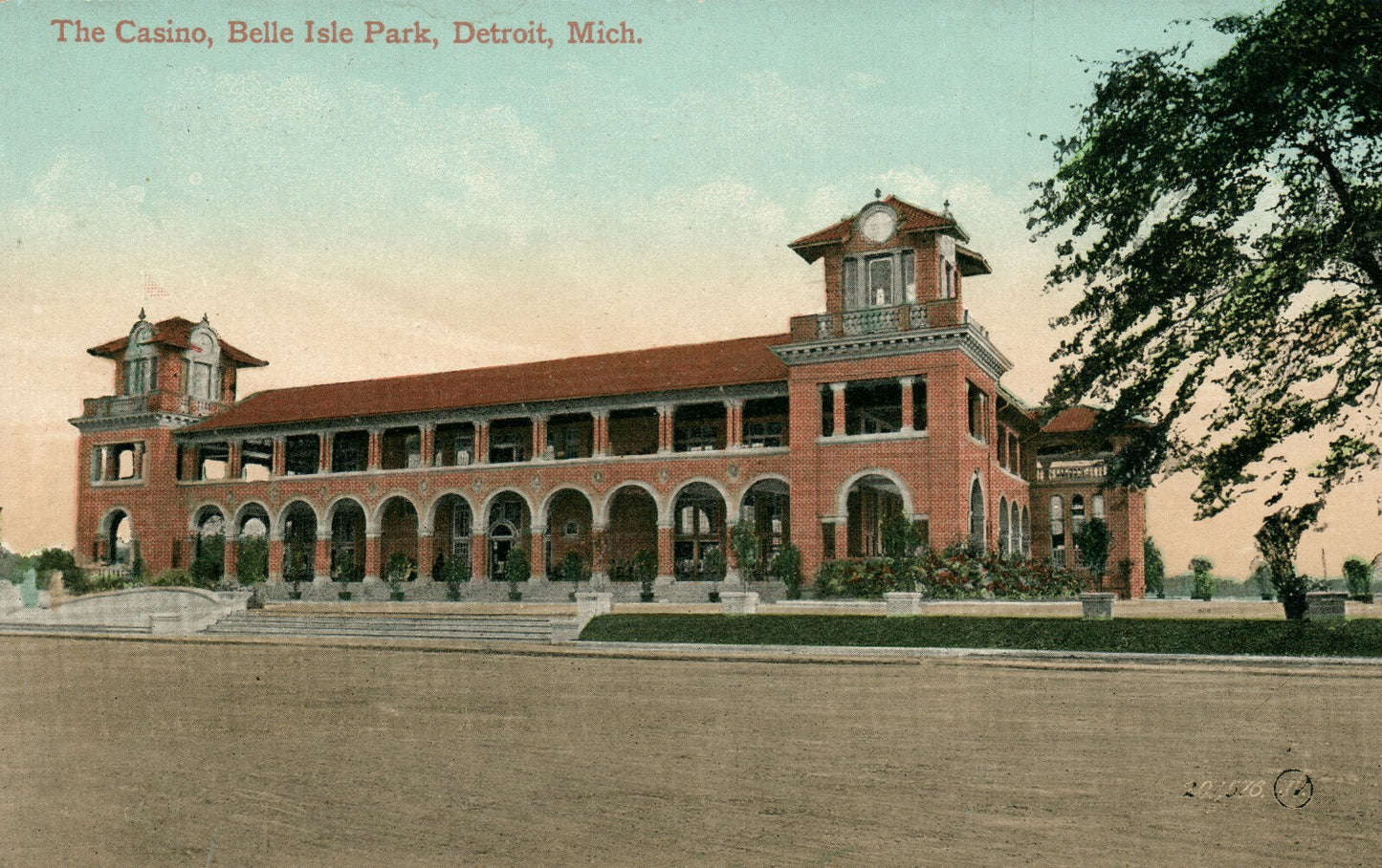 Casino Belle Isle Park Detroit  MI Michigan Postcard