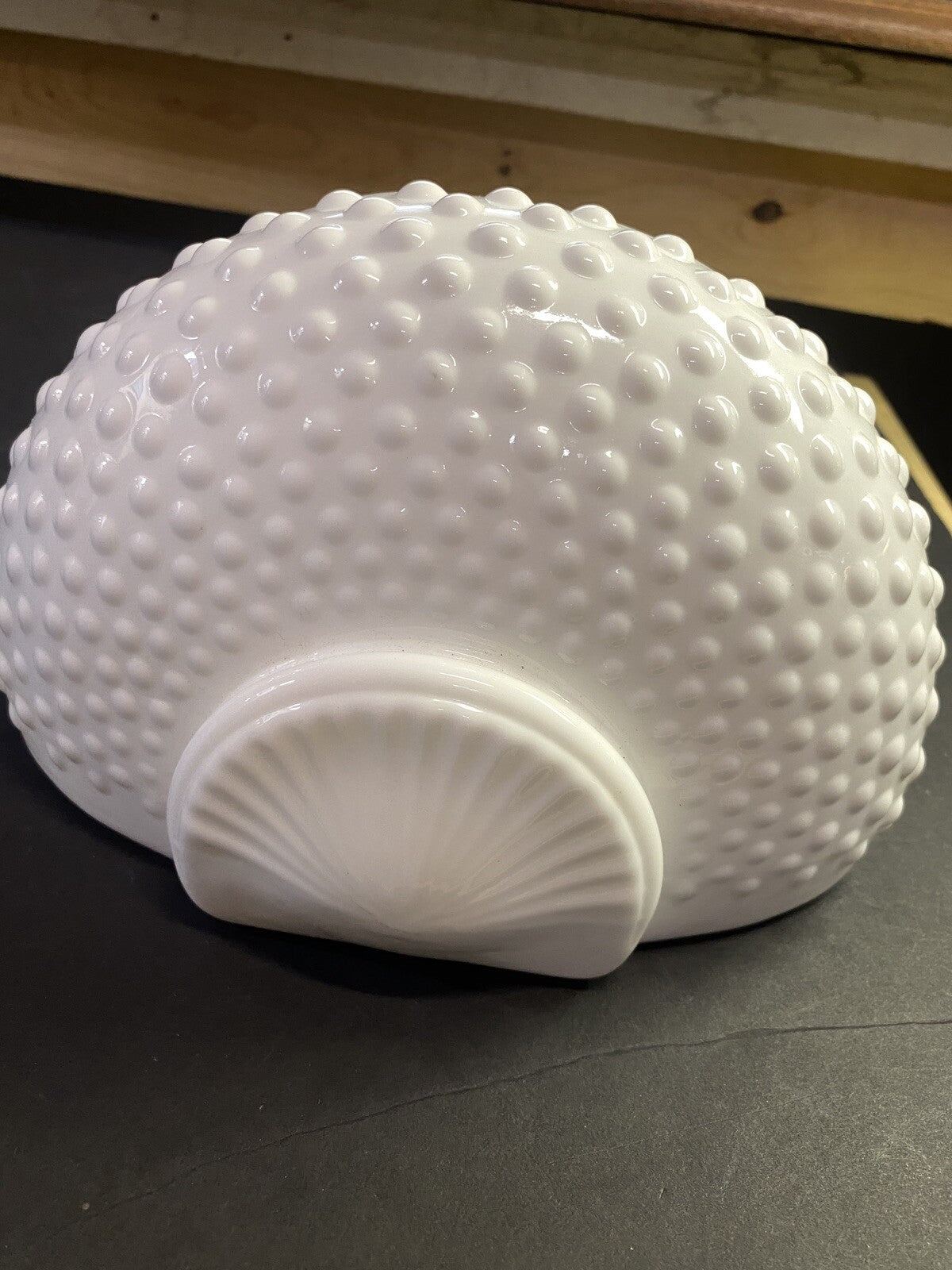 RARE Vintage Hobnail Fenton Milk Glass Lavado Wall Fountain Planter