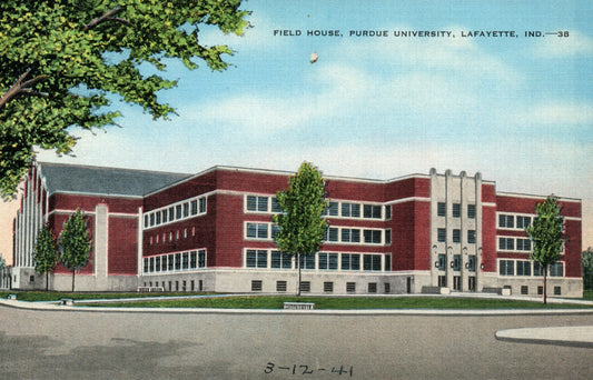 Purdue University Lafayette IN Indiana Field House  Postcard