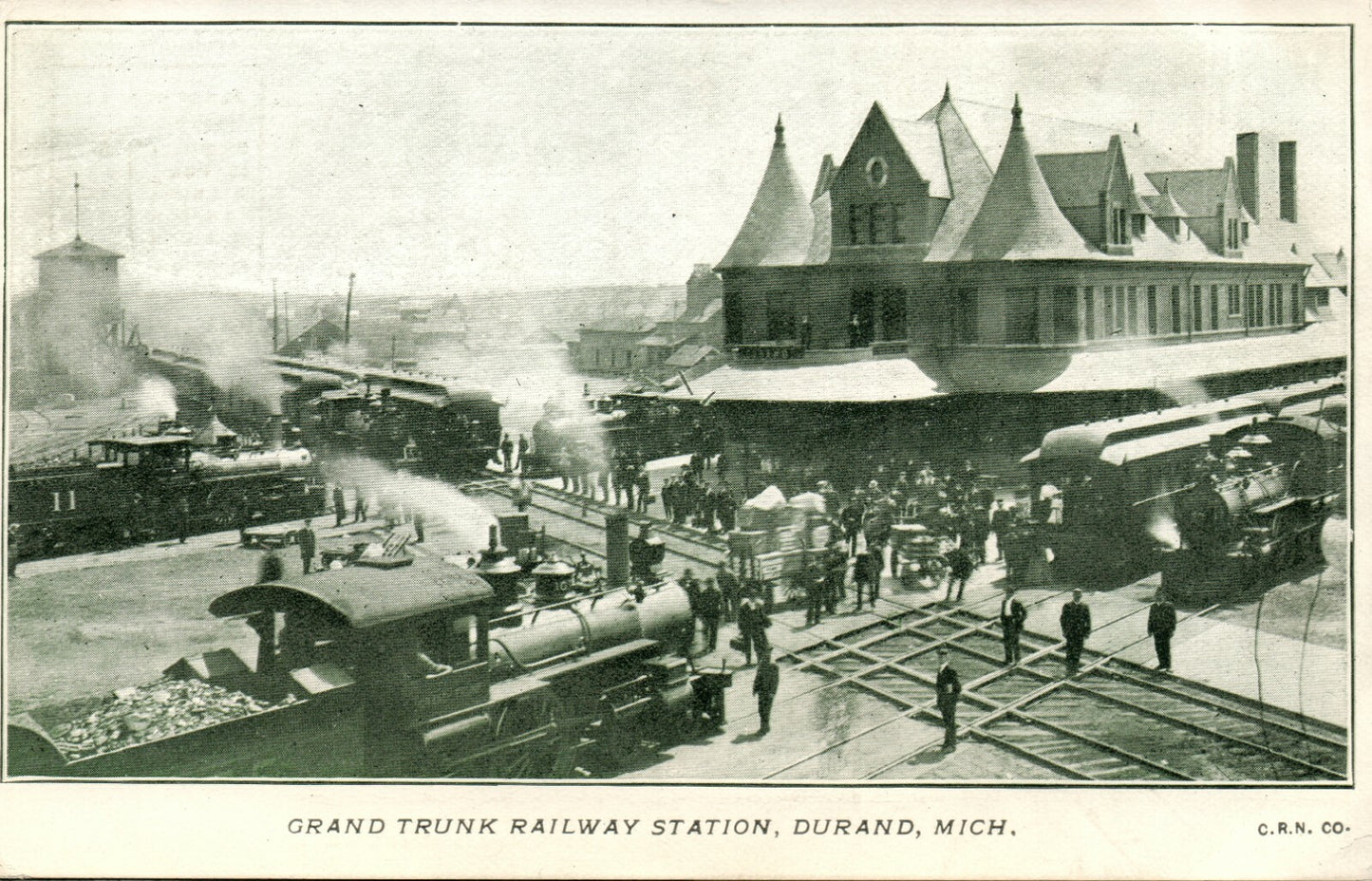 Grand Trunk Railway Station Durand Mich Michigan MI