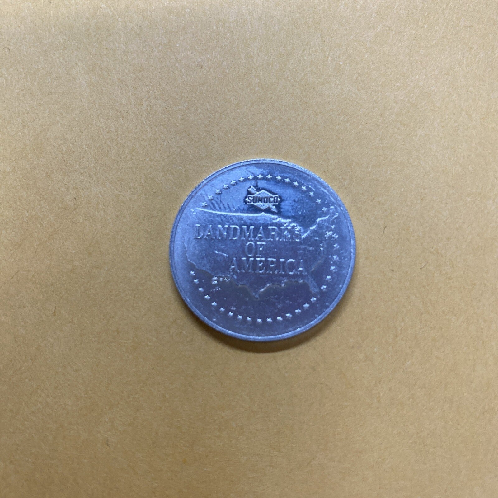 Vintage Independence  Hall Sunoco Oil Commemorative Token Landmarks America Line