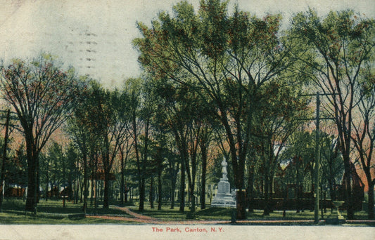 The Park Canton New York NY Postcard
