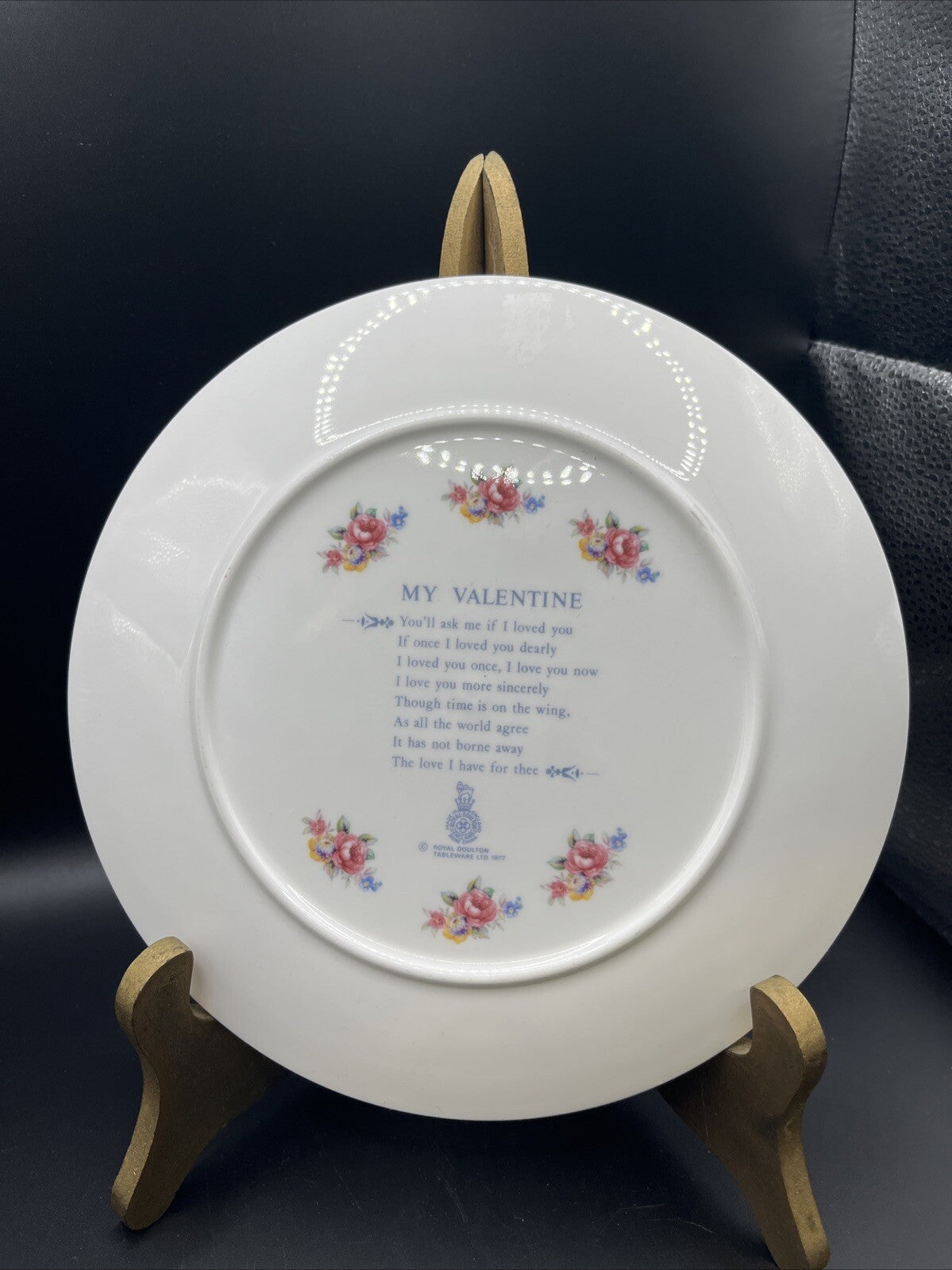 Vintage Royal Doulton “My Valentine” Plate 1978 