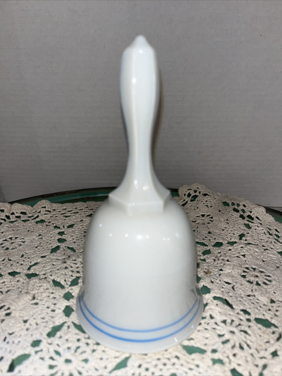 Vintage Fenton  Happy Annniversary Glass Hand Painted Bell