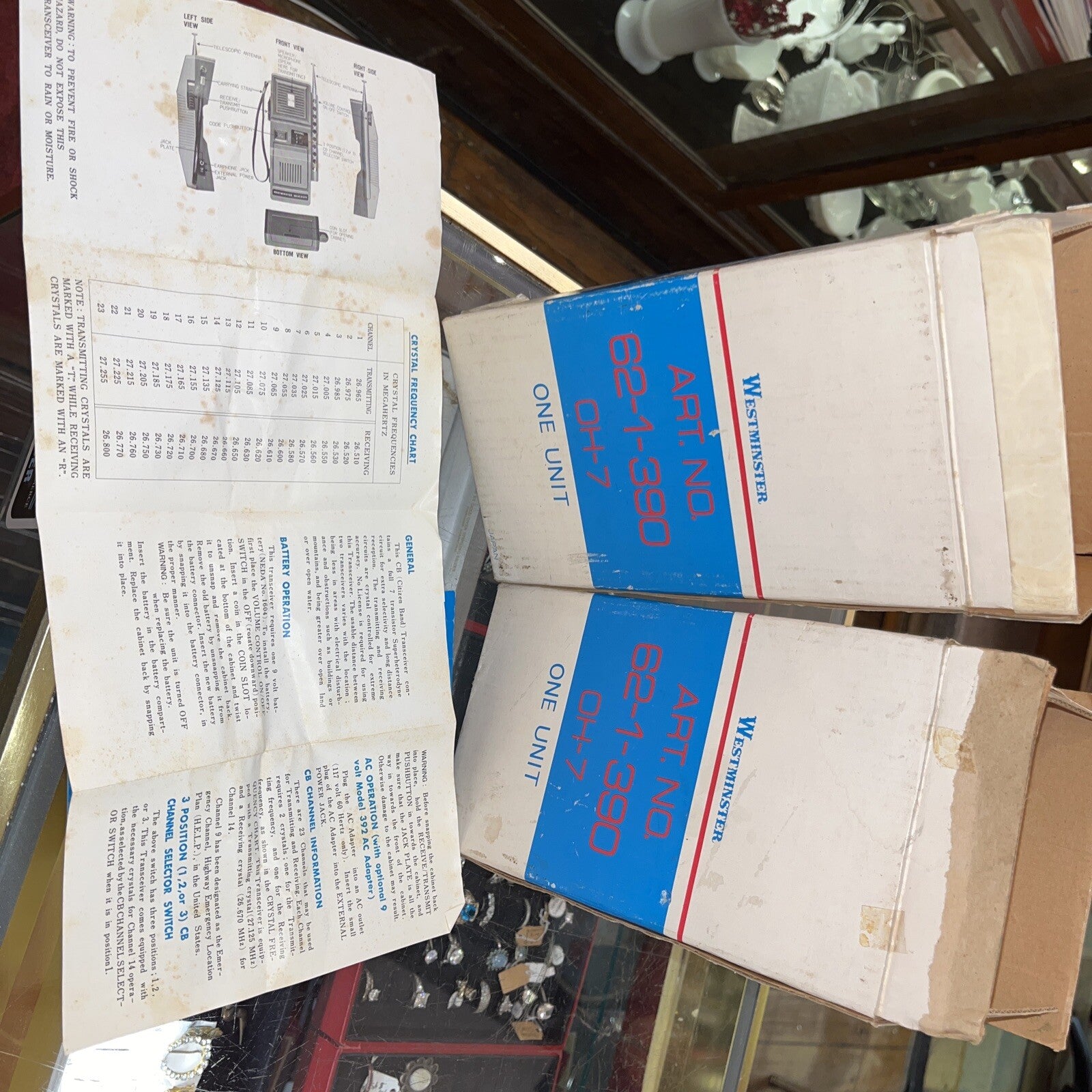 Westminster set of Walkie talkies model 390  3-channel, un-Tested 