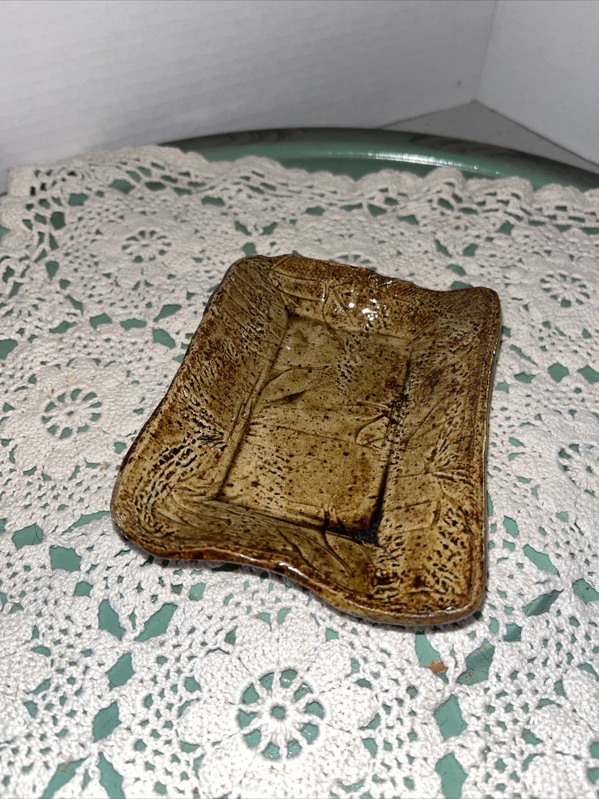 Studio Art Pottery Trinket Dish / Soap Dish  USA Made