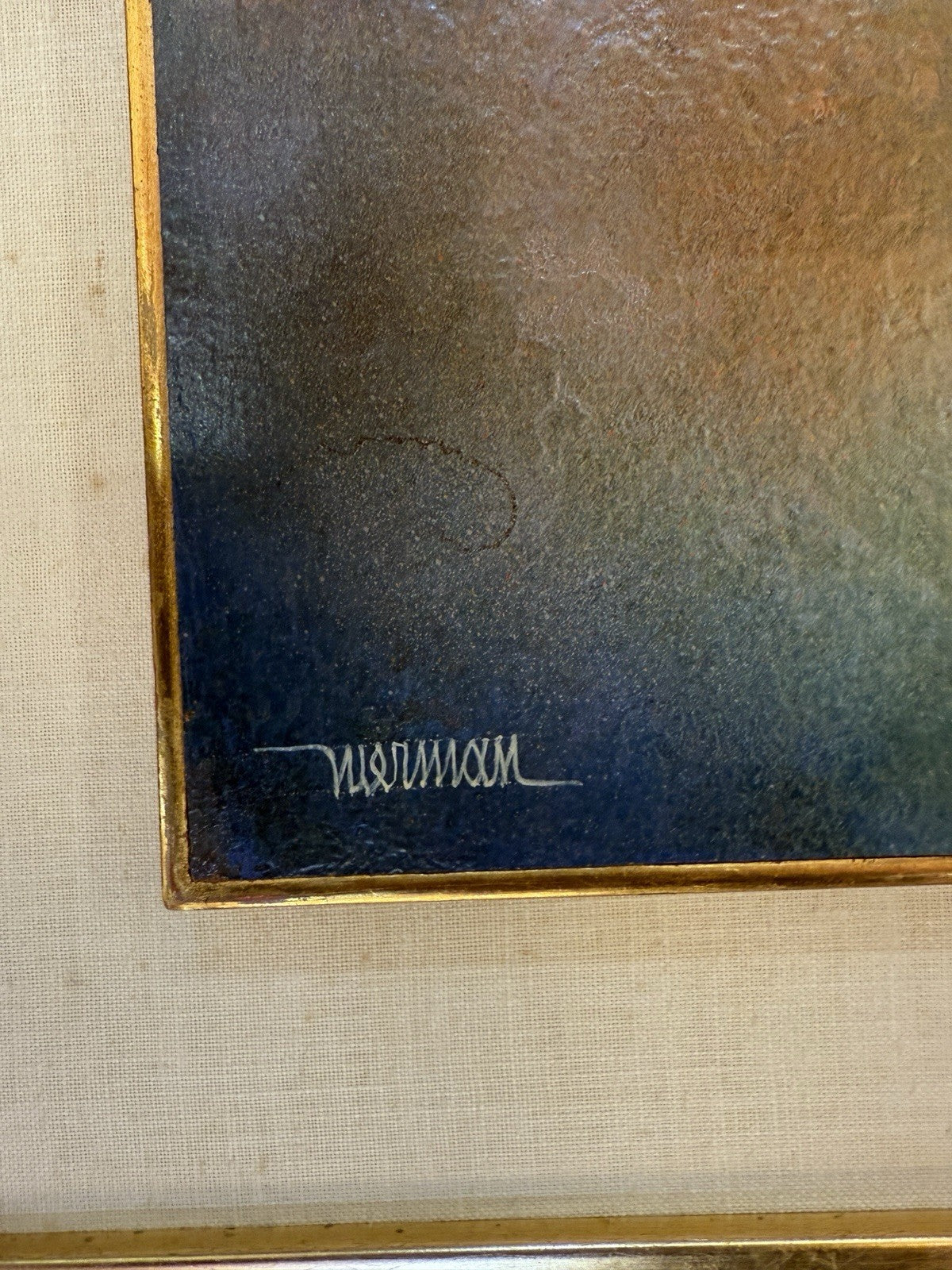 Leonardo Nierman Original Painting 1967 Framed Art