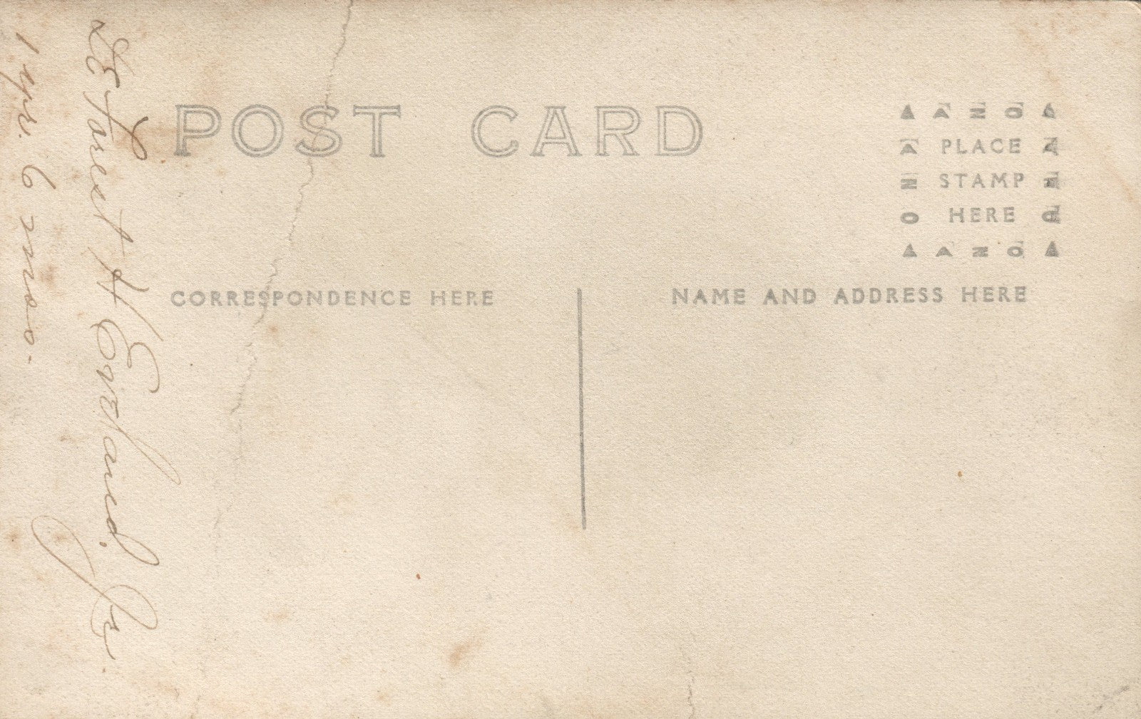 Young Boy Portrait Real Photo Postcard