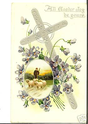Tuck Easter Lamb sheep Series 703 Postcard