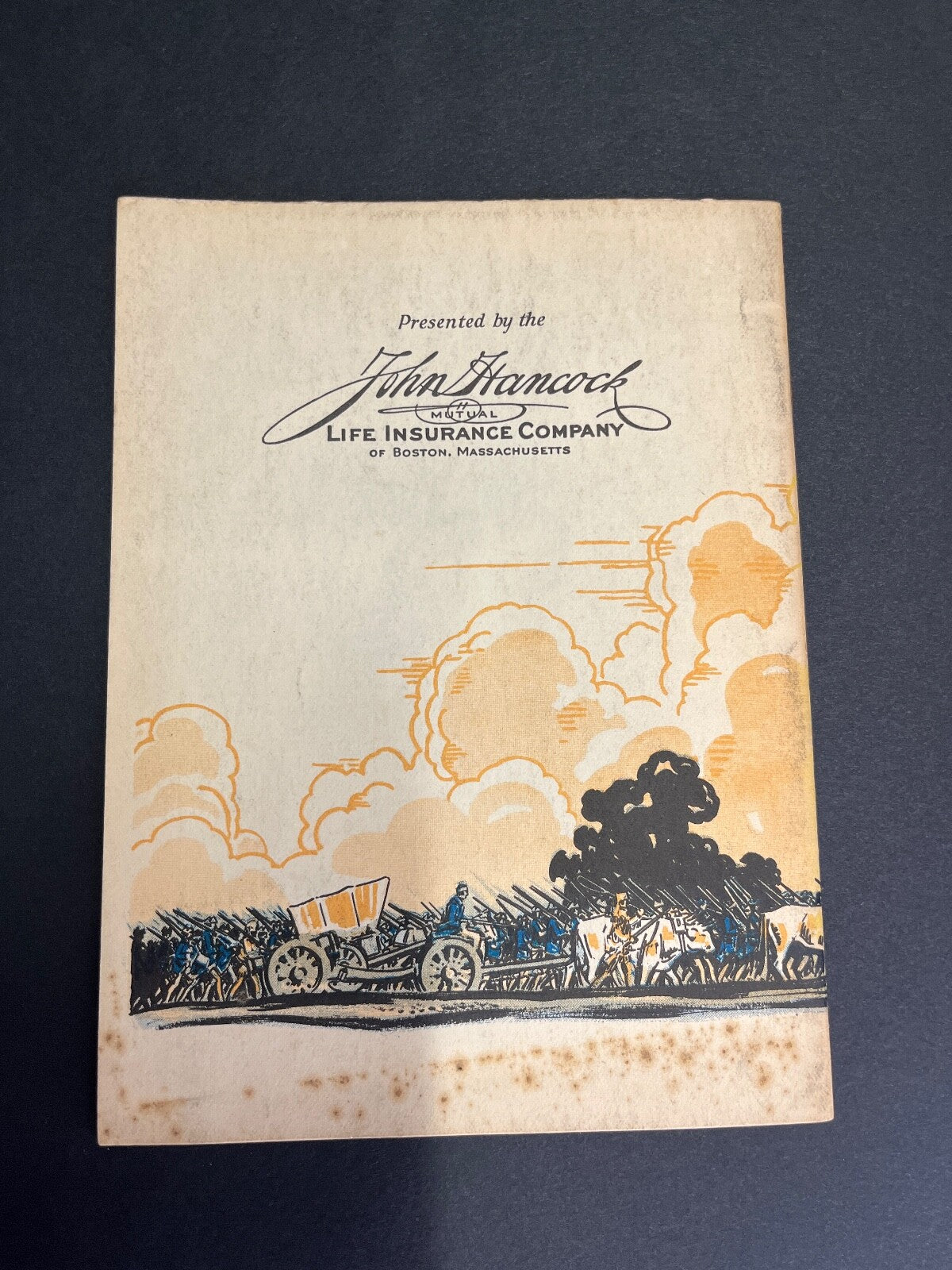 Vintage Lafayette "Friend of America" John Hancock Life Insurance Ad Book