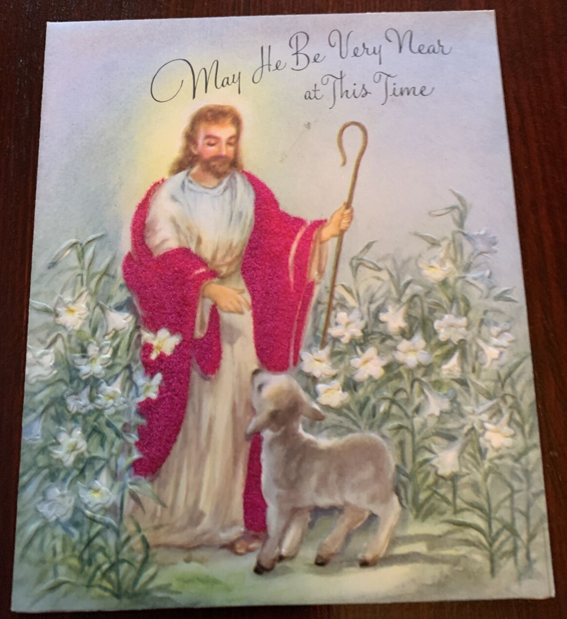 Lot of 17 Vintage Religious Greeting Cards with Embellishments