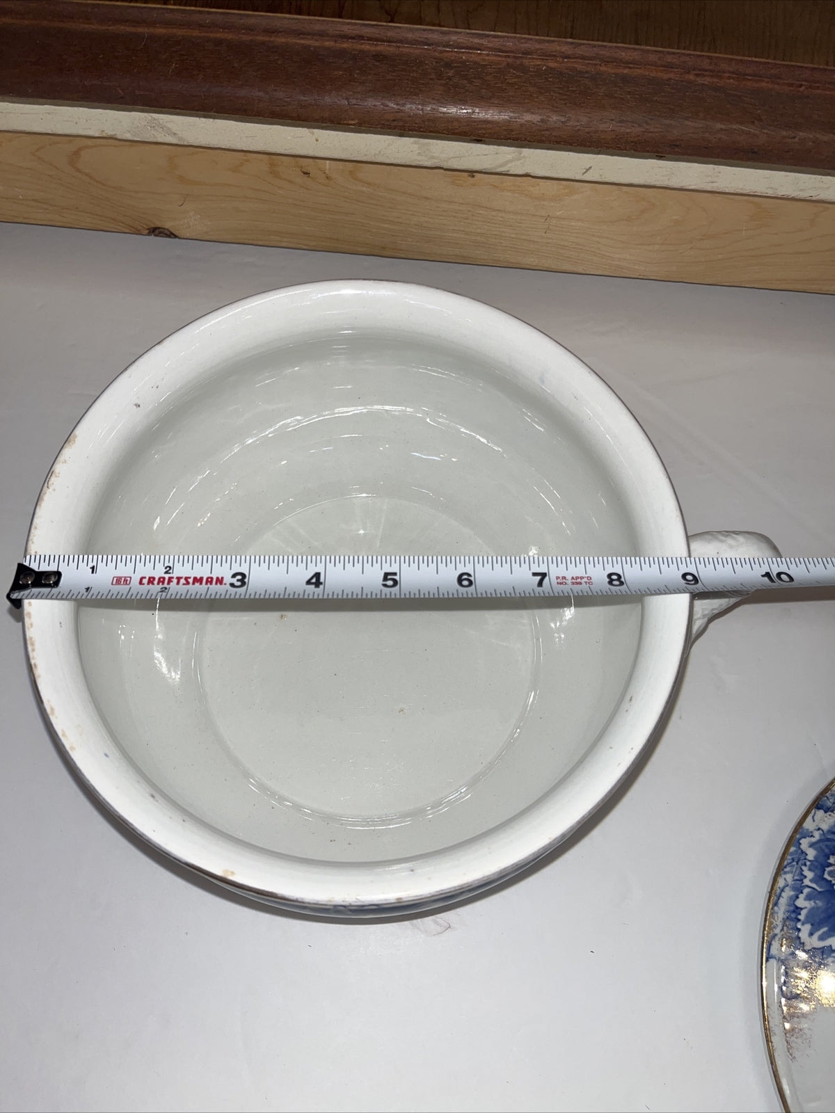 Beautiful Dunn Bennett & Co BLUE Covered Pot Burslem England Premier Imperial