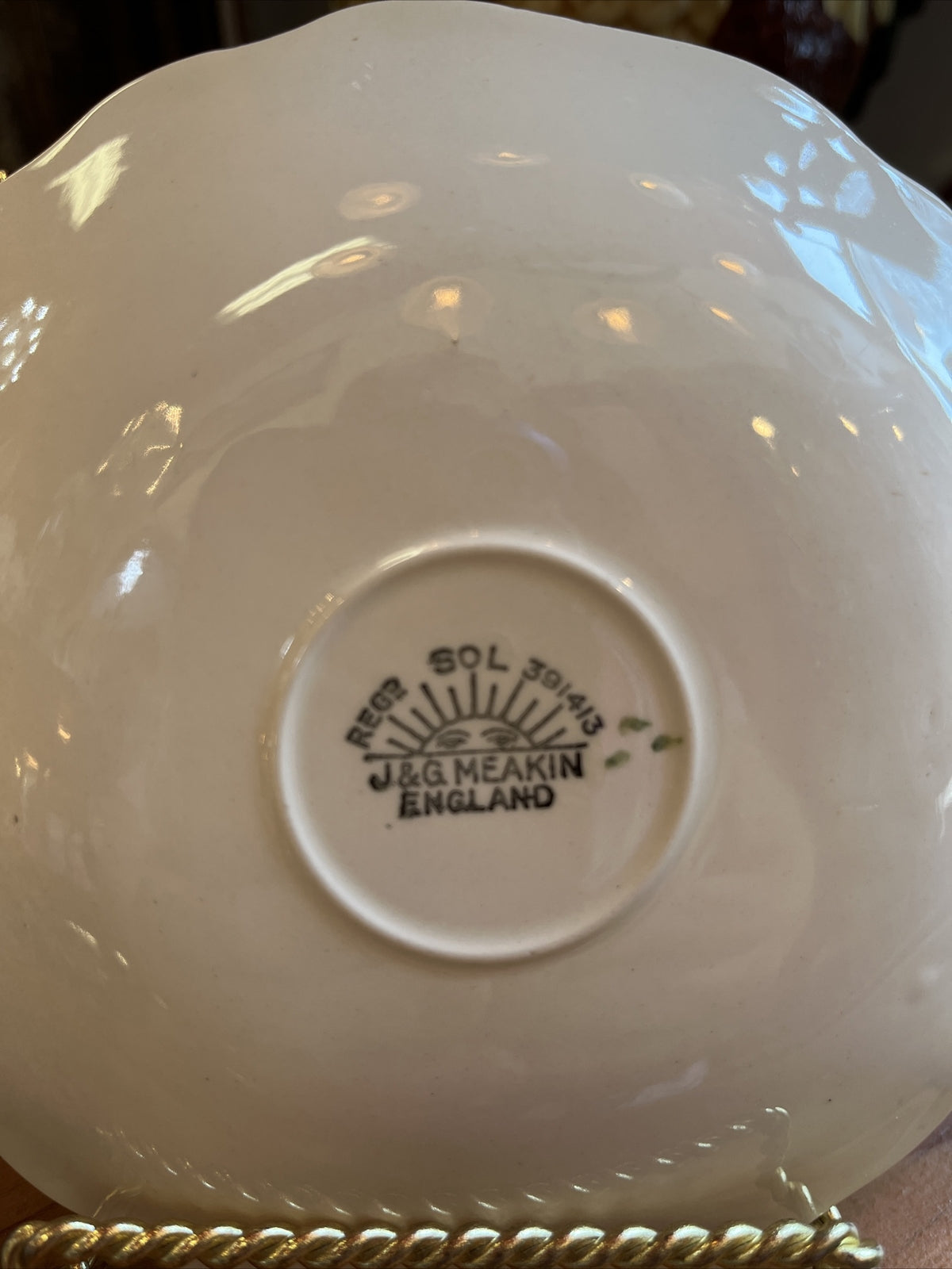 Beautiful 5.5” English Staffordshire China  Saucers (8)