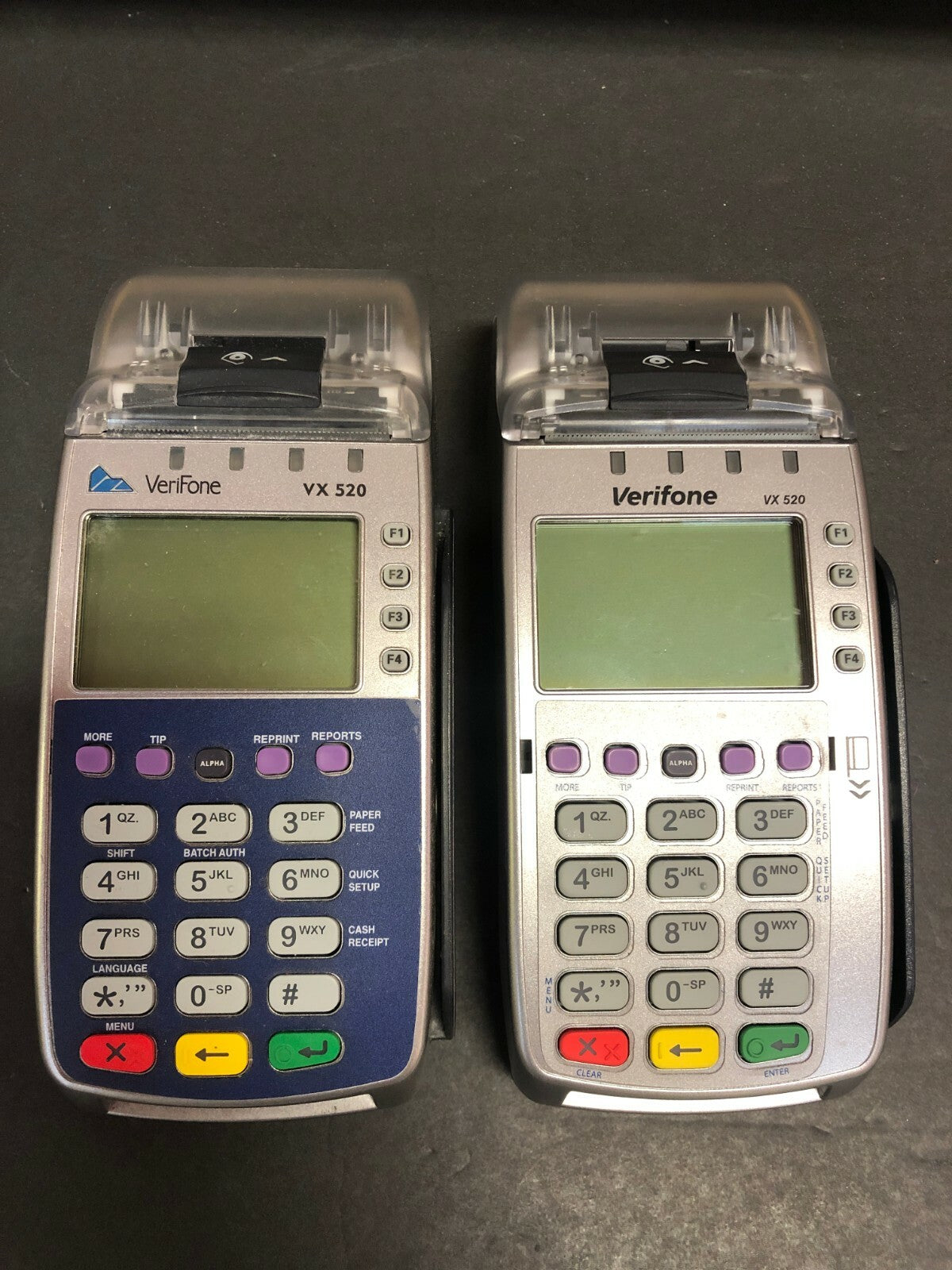 Two VeriFone VX 520 Credit Card Machine 