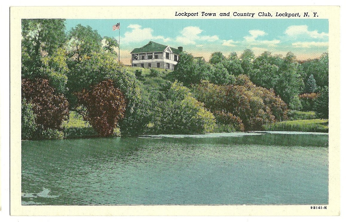 Lockport Town Country Club New York NY Postcard