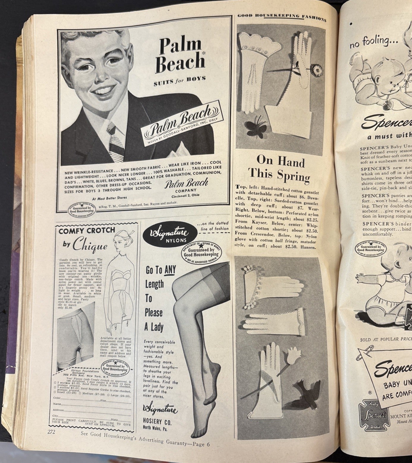 Vtg April 1951 Good Housekeeping Magazine Magic Make-Up & Color Chart 338 pages