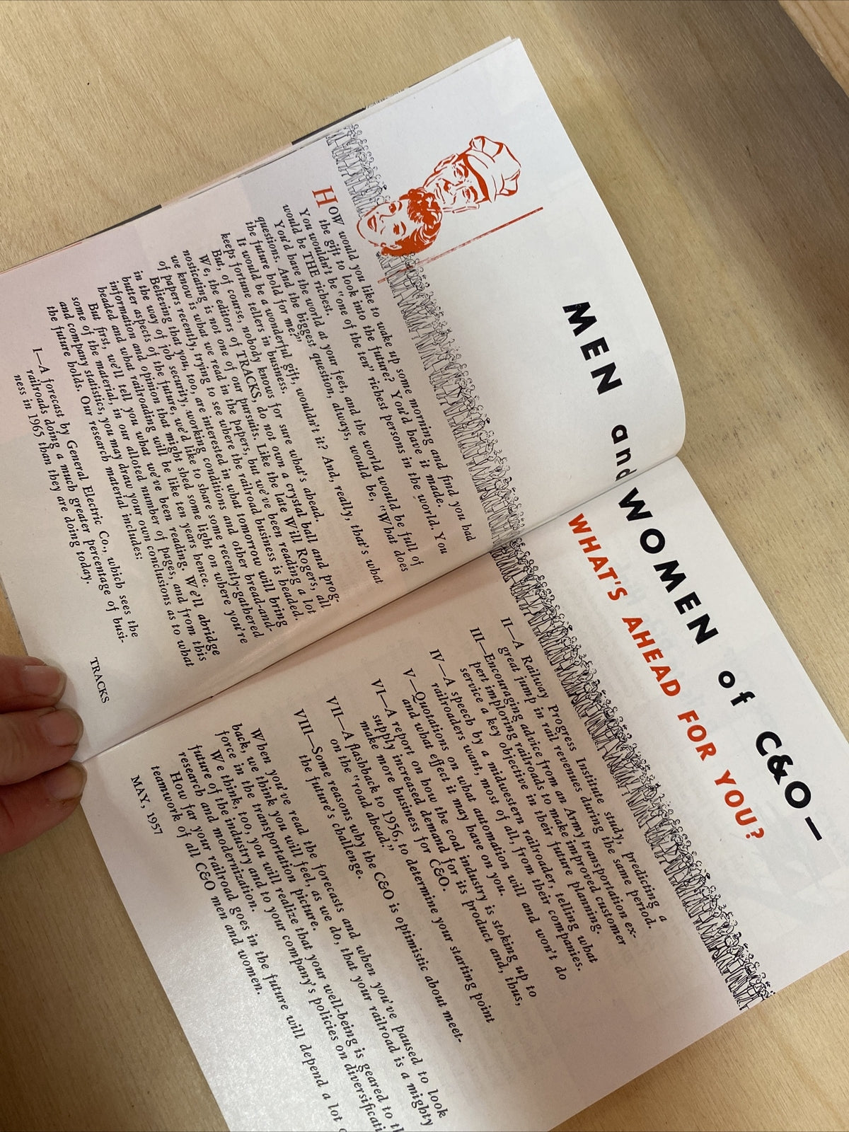 MAY 1957 TRACKS MAGAZINE CHESAPEAKE & OHIO RAILROAD RR TRAINS  