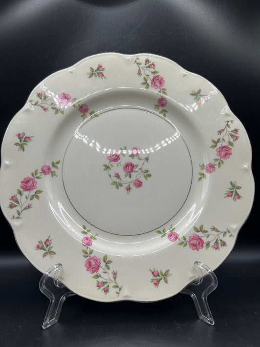 Theodore Haviland Delaware 10.5 inch Dinner Plate Pink Roses New York
