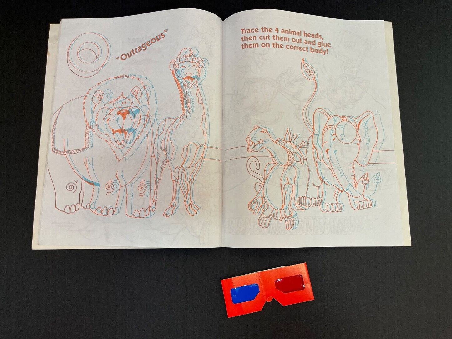 Barnum & Bailey Circus Magazine Book and 3D Coloring Book