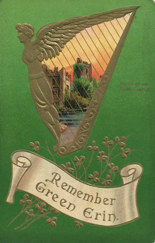 Samson Bros Remember Green Erin Ruins of Irish Castle St Patrick's Day S.355