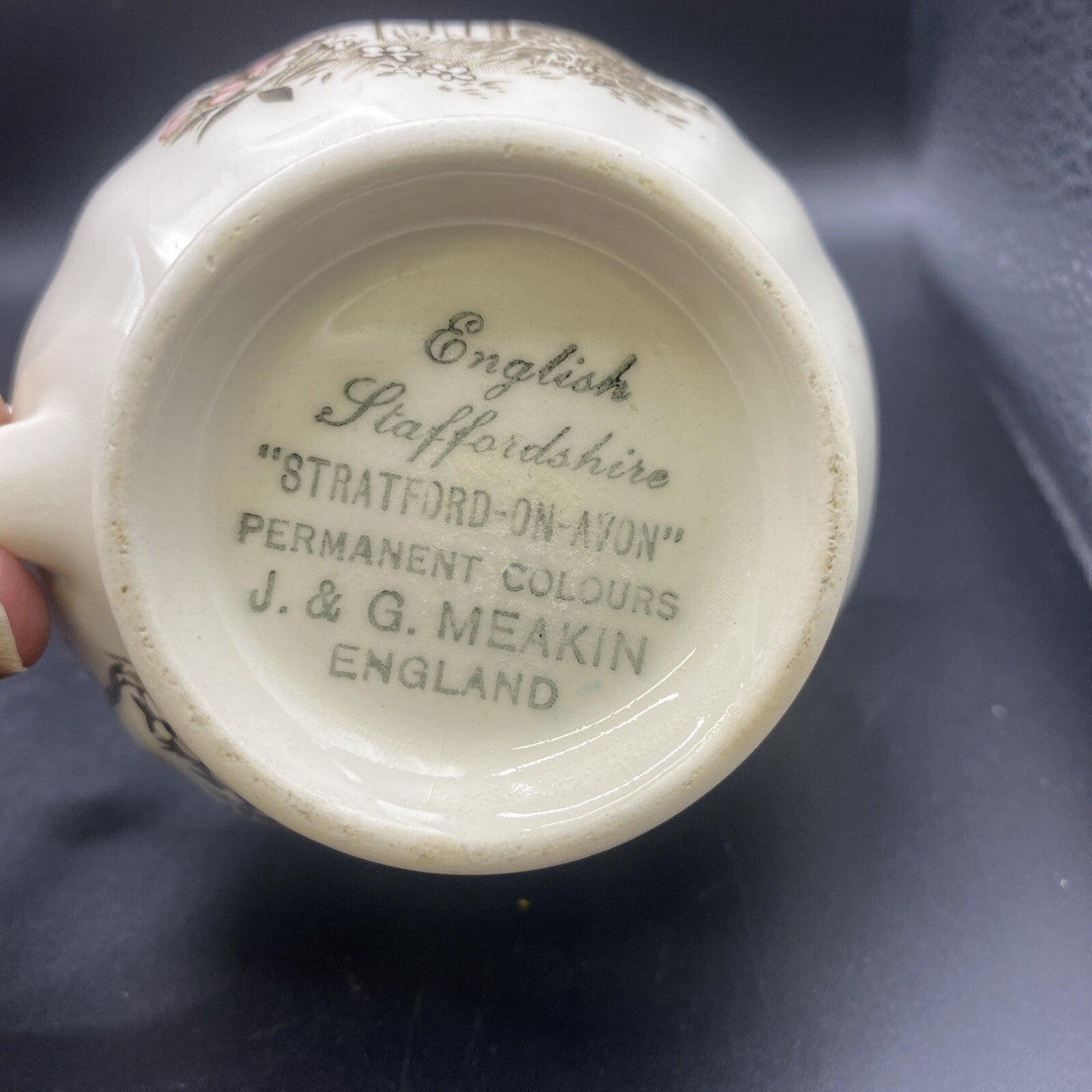 English Staffordshire J & G Meakin Stratford-On-Avon Cream & Sugar