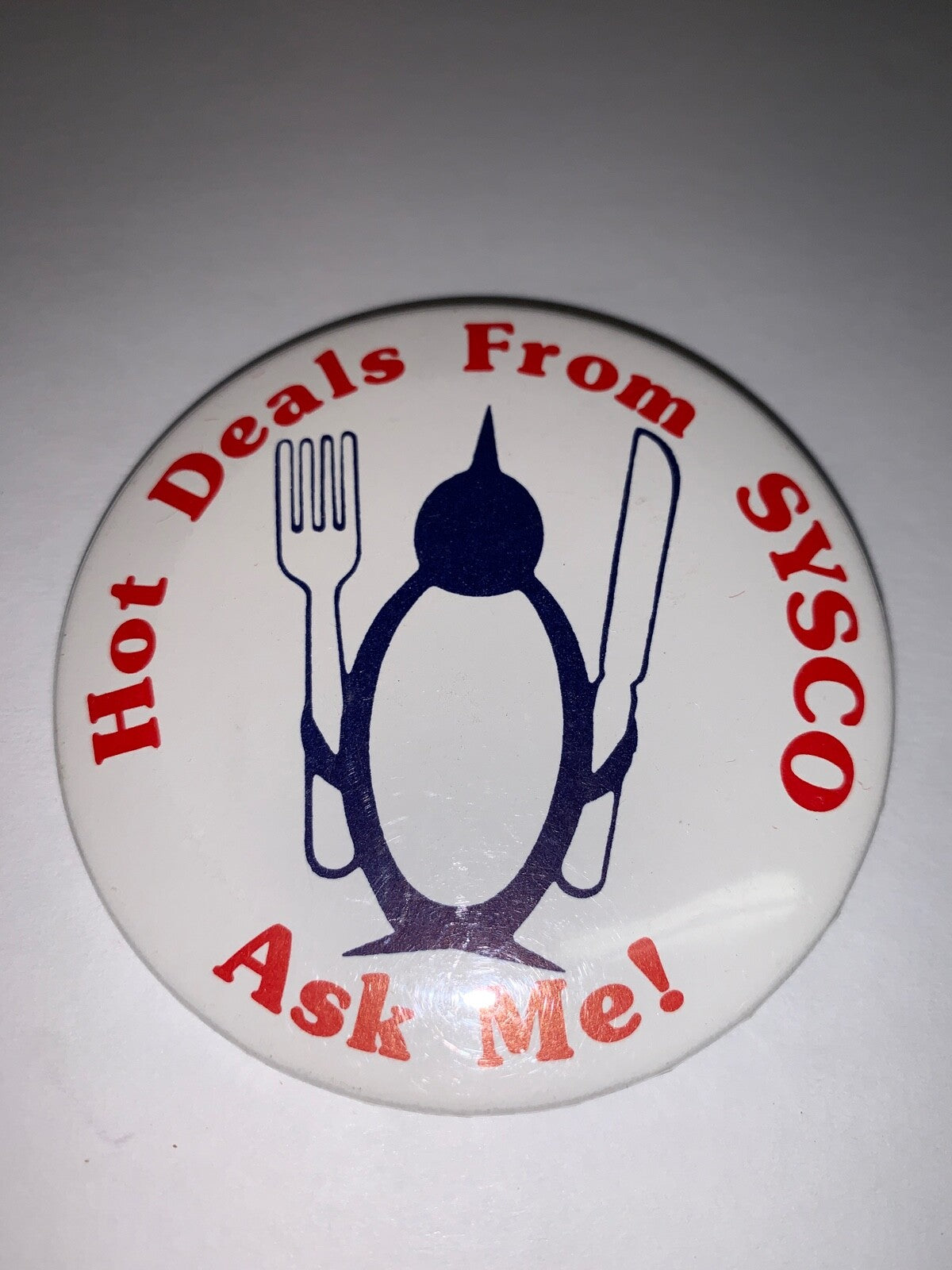 Lot of 8 Vintage Sysco Advertising Pinback