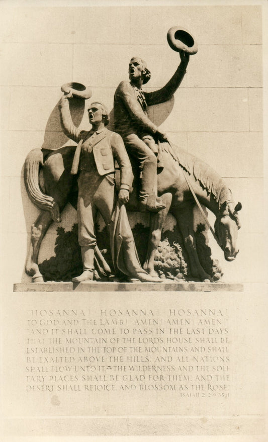  Hosanna Hosanna Hosanna Brigham Young Salt Lake City UT Utah Memorial Statue