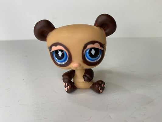 Littlest Pet Shop #574 Brown Panda Bear Authentic LPS Animal Figure