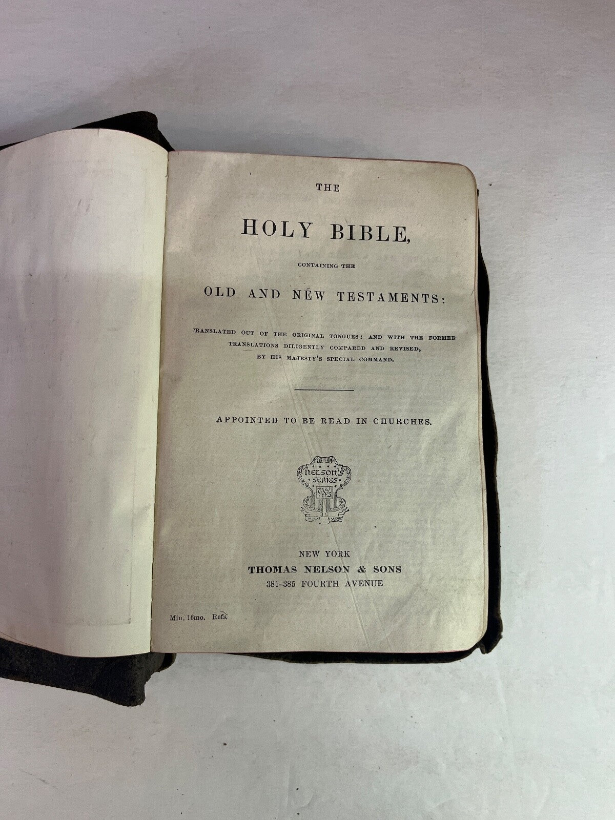 Antique Thomas Nelson & Sons Holy Bible Old and New Testaments Teacher's Edition