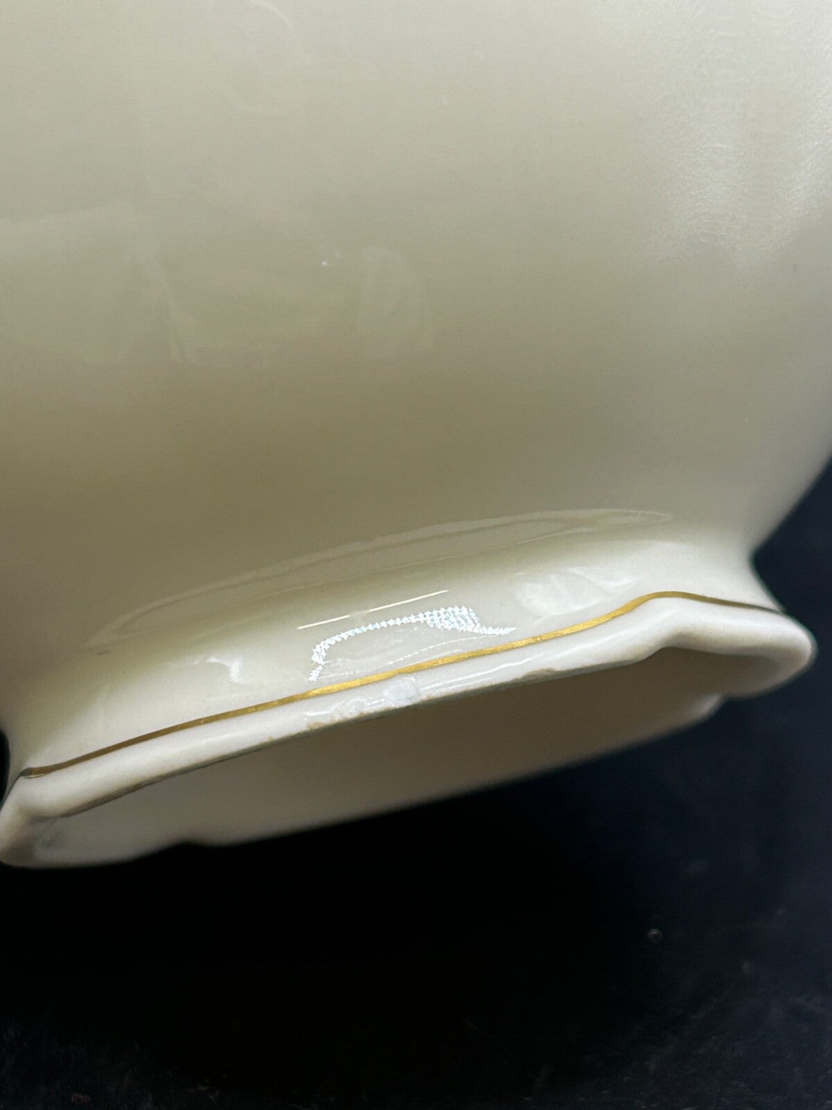 RARE Waldershof Bavaria Germany Sugar and Creamer with Gold Rim