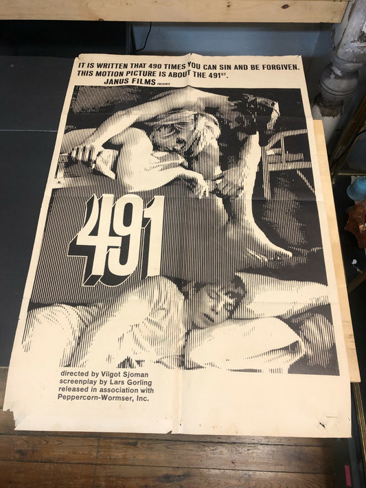 1960's Movie Art Poster 491st Directed by Vilgot Sjoman