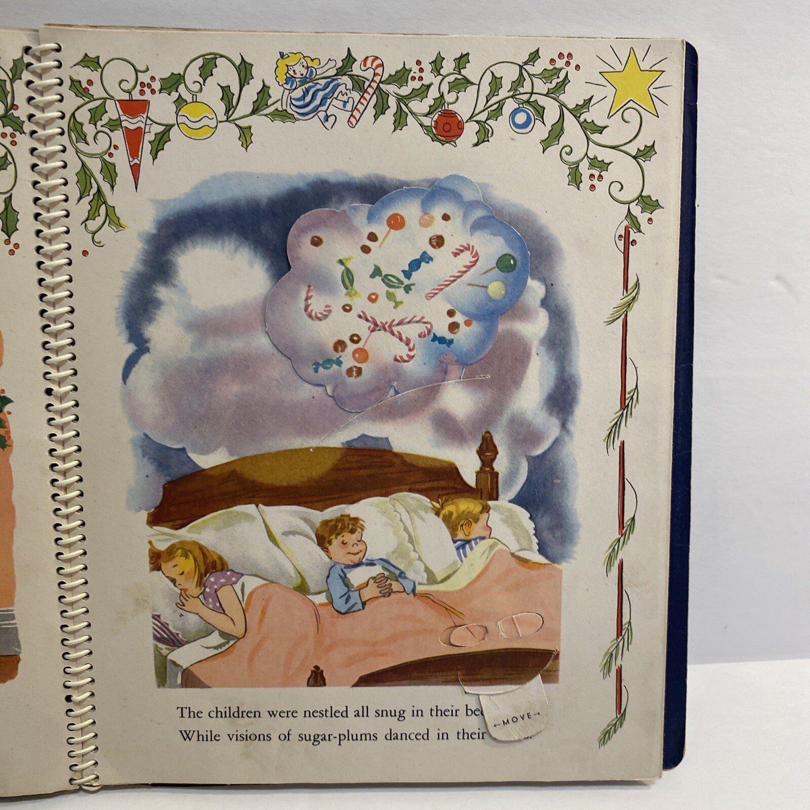 RARE VTG 1944 The Night Before Christmas Animated By Meg Wohlberg Pop Ups USA