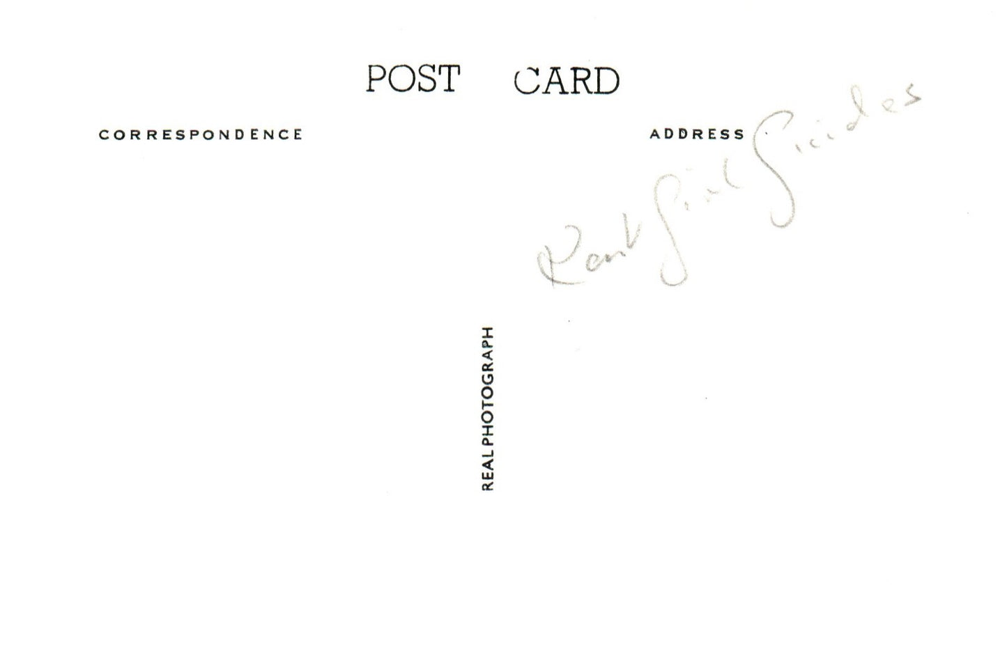 Real Photo Pax Wood Caravan 'Jam Roll' Postcard