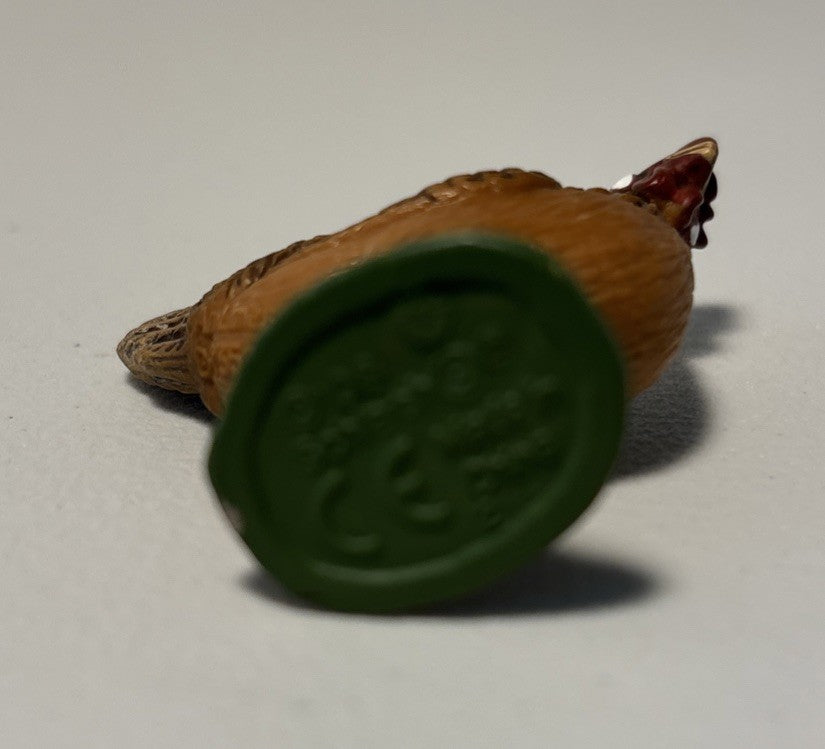 Schleich Brown Hen Chicken 2008 1-3/4" x 1-3/4" Toy Figurine